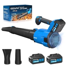 Cordless Brushless Leaf Blower 580CFM Brushless 3 Speed 2 Battery for Patio US