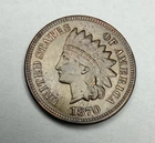 1870 US Indian Head Cent Penny 1C- Choice AU+++