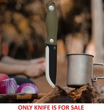 Kizer Cutlery Polaris Fixed Knife 4.25" 1095HC Steel Blade OD Green G10 Handle