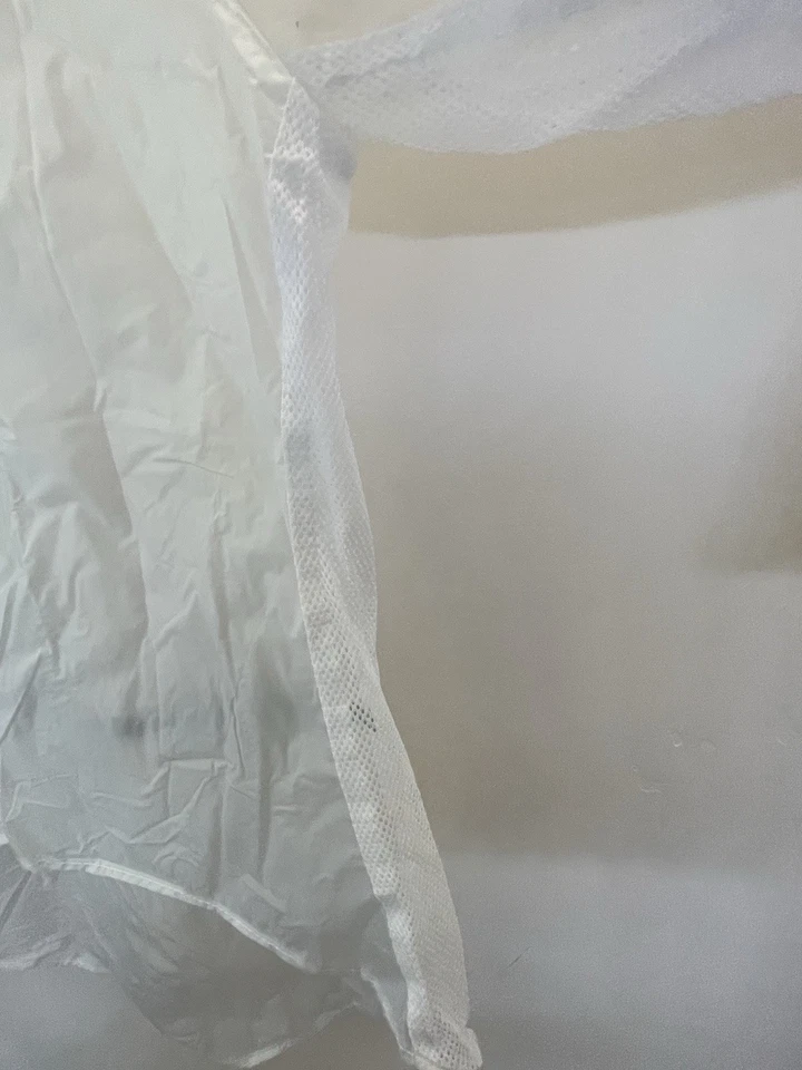 PERFORMANCE BIKE TECHNICAL WEAR PVC BIKE CYCLING RAIN JACKET MENS SMALL  CLEAR - Image 2 of 4