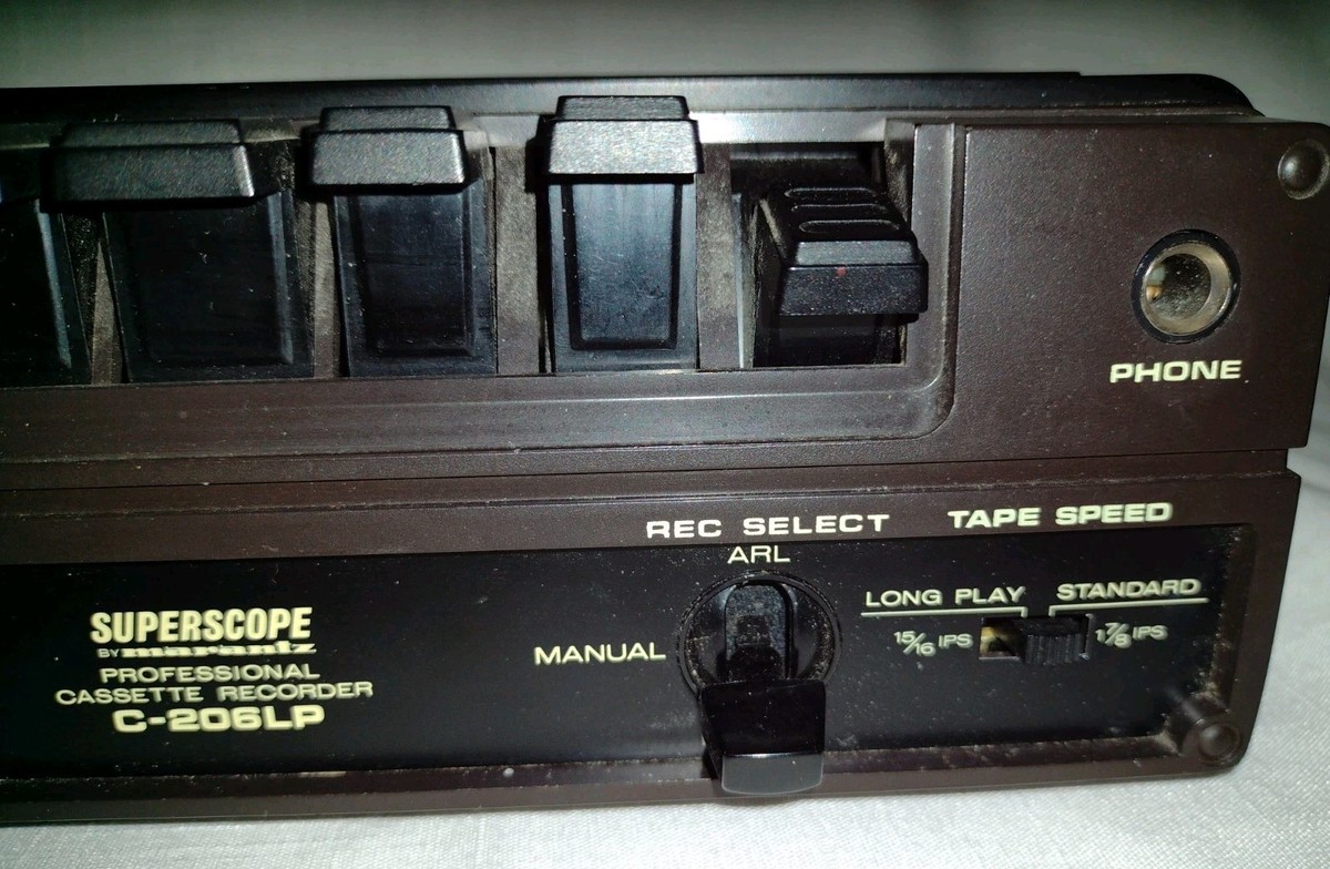 MARANTZ SUPER SCOPE PROFESSIONAL CASSETTE RECORDER C 206LP PARTS