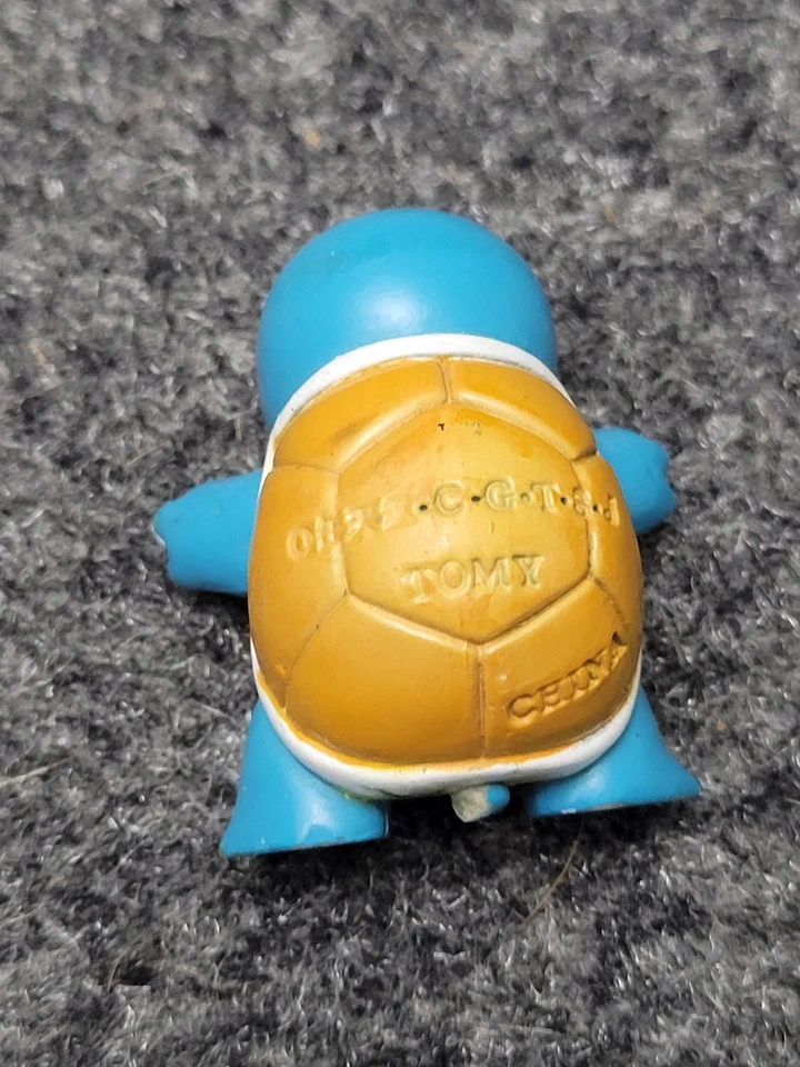Figura de acción vintage Pokemon Squirtle Tomy años 90 tortuga PVC juguete coleccionable Foto 4 de 4