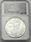 2025 (P) $1 American Silver Eagle w/ Eagle Privy Mark First Releases NGC MS69