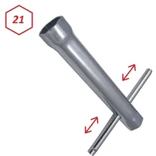 21MM Long Reach Spark Plug Wrench Tool Removal Socket Motorcycle Car Lawn Mower