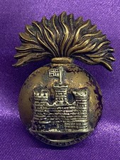 Genuine Victorian The Inniskilling Fusiliers BiM Cap Badge w/toned lugs