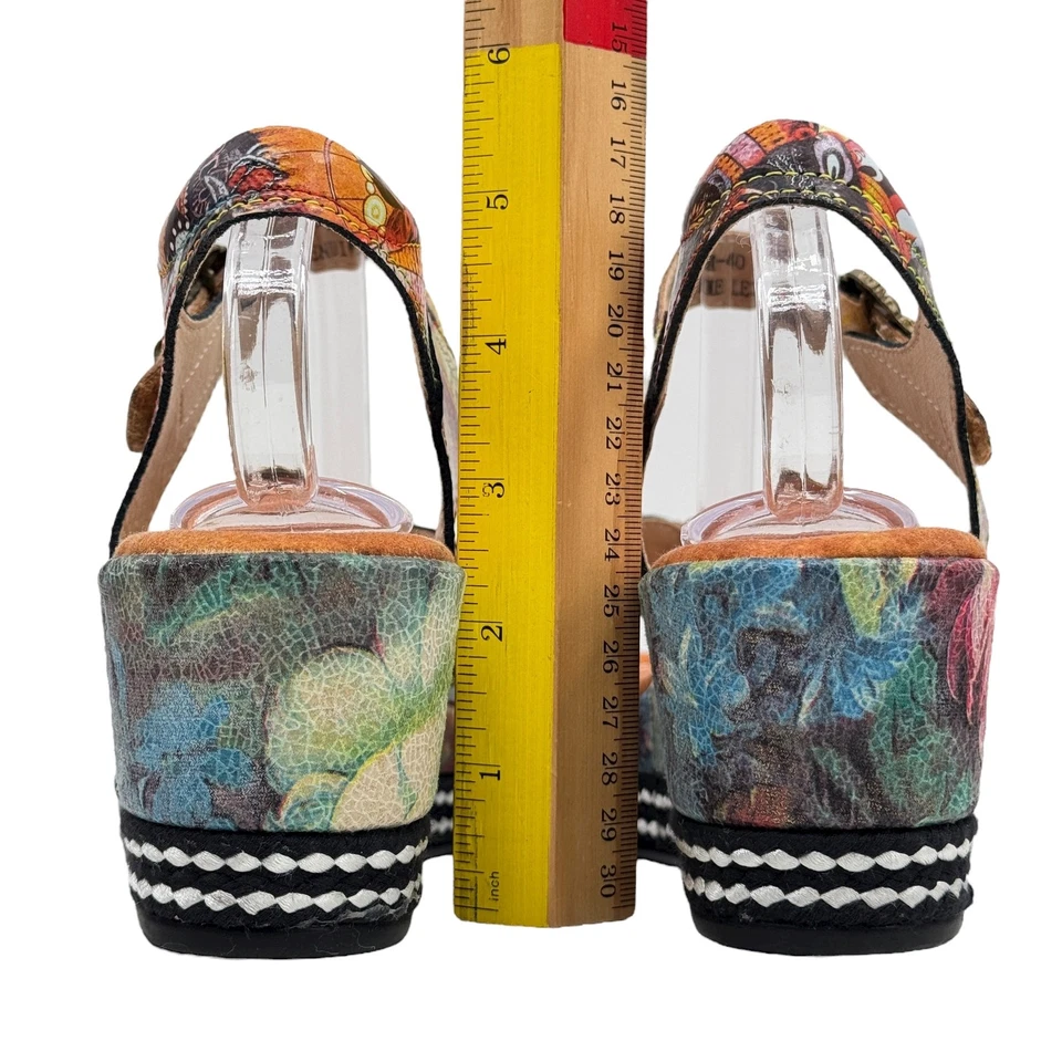 L'Artiste Spring Step Whimsy Sandal Vanille Camel Flavour SZ 40 9 Women's Pink - Image 4 of 4