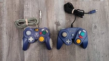 Lot Of 2 Nintendo Gamecube Controllers Third Party Tested WORKING Nyko Madcatz