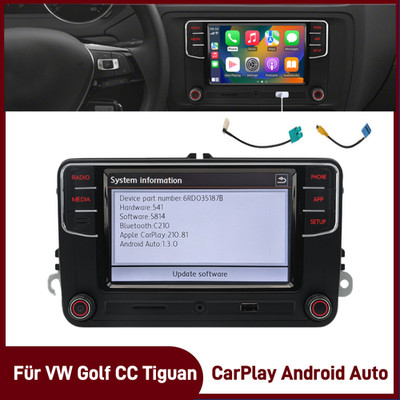 NONAME RCD330 187B CarPlay Android Auto Car Stereo Radio Für VW Golf CC Tiguan