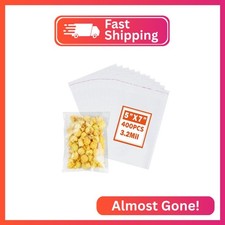 RONSBILL 400 PCS Thick 3.2Mil Self Sealing Cellophane Bags 5x7 Inches Clear Cook