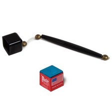 Pocket Chalker Billiard Pool Cue Chalk Holder Black Plus 1 PC Master Chalk