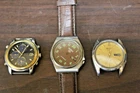 3 Seiko Men’s Watchs  For Parts or Repair