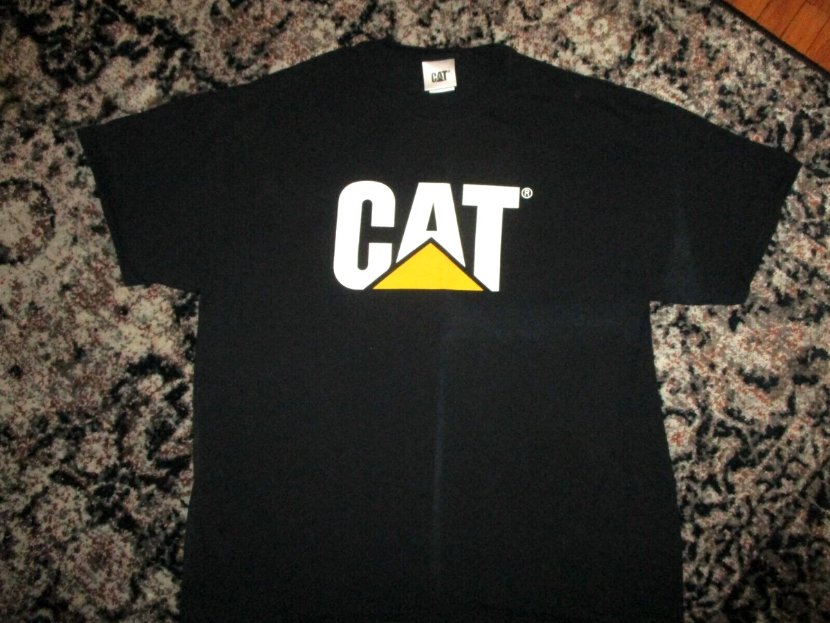 CAT T SHIRT Classic Logo CATERPILLAR Construction Equipment Diesel