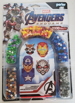 Perler Fused Bead Kit 2000 piece Marvel Avengers Endgame Hulk Iron Man