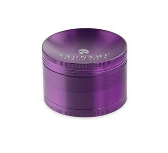 TSUNAMI DRY HERB GRINDER 63 MM CAVED TOP - PURPLE