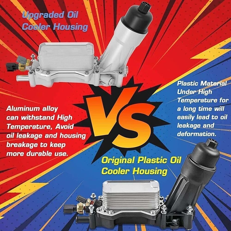 Aluminum Oil Cool Filter Housing Assembly For Ram ProMaster 1500 2500 3500 3.6L - Image 2 of 4