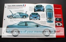 1998 PEUGOT 406 COUPE 3.0 UNIQUE IMP BROCHURE '98