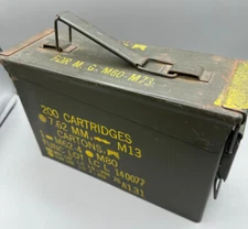Military M60-M73 Metal AMMO CAN 7.62mm BOX .30 CALIBER Good Condition