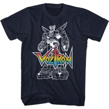 Voltron Cartoon Voltron Sketch With Logo Men's T Shirt