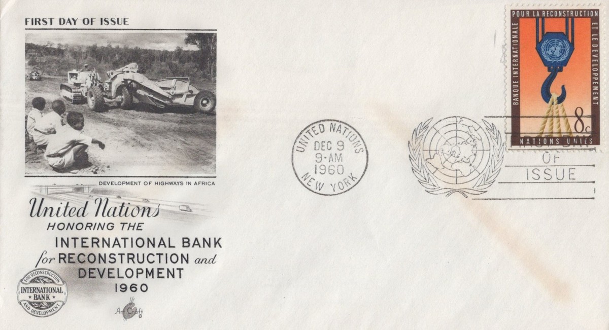 ZAYIX UN 87 Art Craft FDC International Bank for