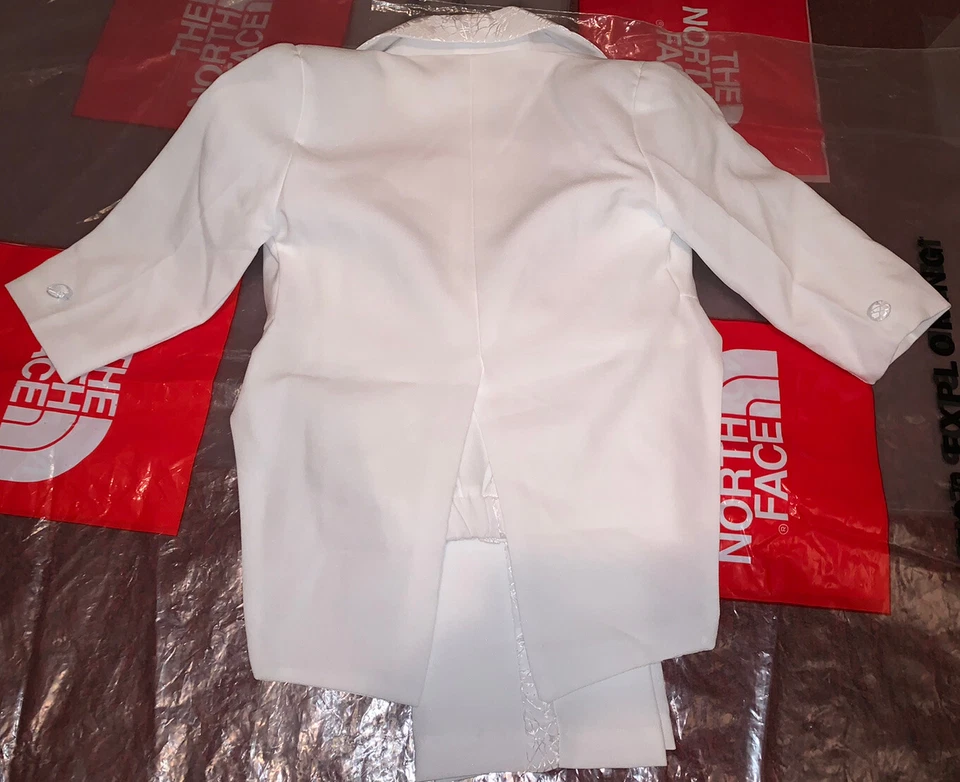 Новый ребенка ясельного возраста мальчиков крещение крещение свадебный костюм белый 5 изделий смокинг хвост Sz 3T - Изображение 2 из 4