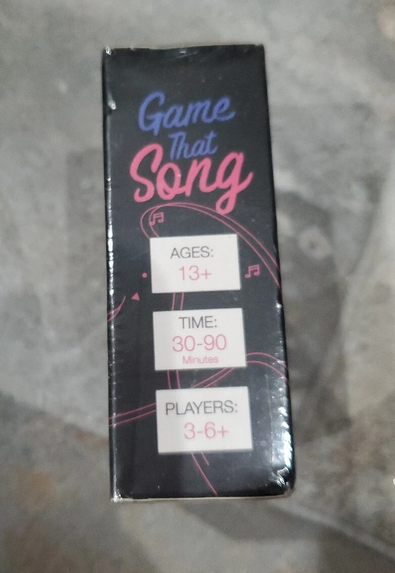 Game That Song Music Card Game for Family, Adults, and Teens Hilarious NEW