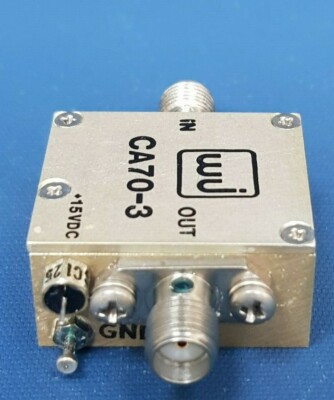 Microwave CASCADABLE AMPLIFIER LOW NOISE 20-250MHZ  2.5DB WJ-CA70-3   W/J