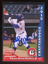 2015 Chattanooga Lookouts ADAM BRETT WALKER Signed Card autograph auto TWINS