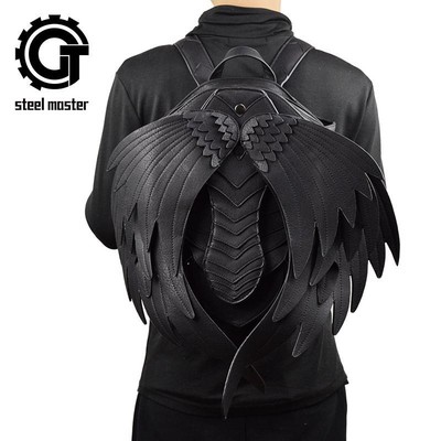 wings leather backpack