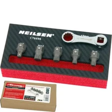 Neilsen Car Door Hinge & Difficult Access Bit Tool Set for VW Audi Seat Skoda