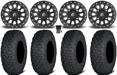 Fuel Vector Beadlock 15'' Wheels 33'' Coyote Tires Can-Am Renegade Outlander