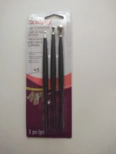 Sculpey Clay Style And Detail Tools Set Polyform Polymer Modeling 3 PC #ASSD01