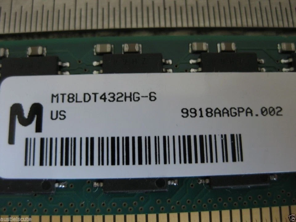 16MB EDO 72-pin 60ns 3.3v SODIMM Memory RAM MT8LDT432HG-6X MICRON CRUCIAL Chip - Image 2 of 3