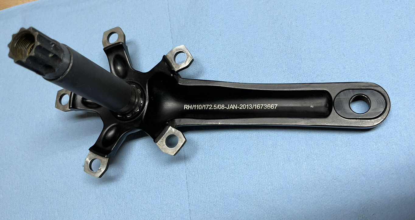 Oval 730 Right Crank Arm (fits 520) 110 BCD 172.5 mm GXP 24 SRAM Fuji Road