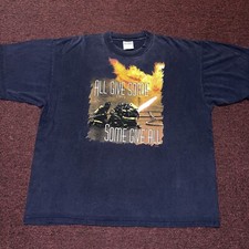 90s Vintage Fire Rescue Firefighters Some Gave All Shirt VTG 1990s XXL USA