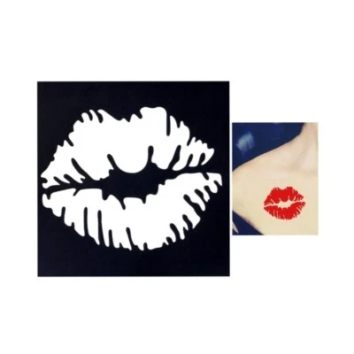 JUSTFOX Henna tattoo stencil airbrush stencil kissing mouth Kina Dövme