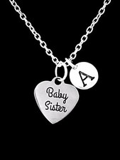 Baby Sister Necklace Gift For Little Sister Charm Jewelry