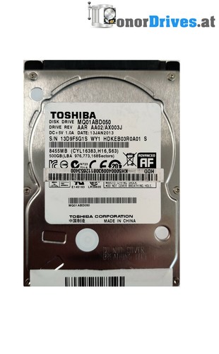 Toshiba MQ01ABD050 - HDKEB03R0A01 - 500 GB - SATA - PCB G003138A*