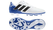 adidas Performance Juniors Nemeziz Messi 18.4 FG Football Boots - White/Blue 