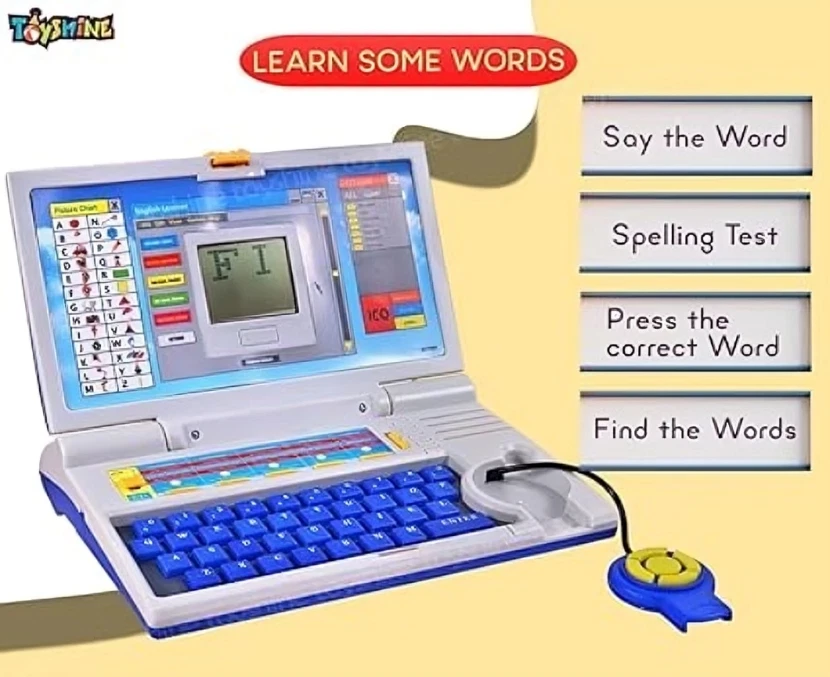 Toyshine Laptop with 20 Activities - with Mouse Kids Learning Laptop Educational - Image 2 of 4
