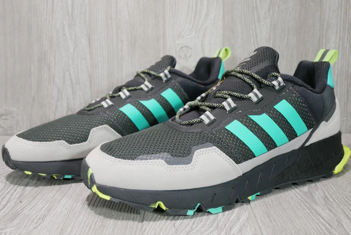 adidas Tenis ZX 1K Mens 13 Shoes Boost Mint Rush Solar Yellow