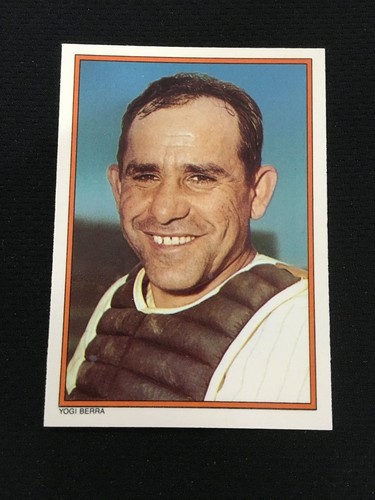 yogi berra retro odd ball "k" new york yankees 1985 topps