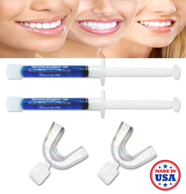 2 Syringes of Remineralization Gel for After TEETH WHITENING Less Sensitivity