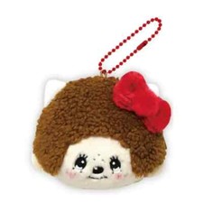 Sanrio Characters Hello Kitty x Monchhichi Face-shaped Coin Purse JP Limited