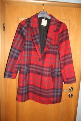 Flanelljacke von esprit rot/grau kariert Gr. XL - Bild 1 von 4