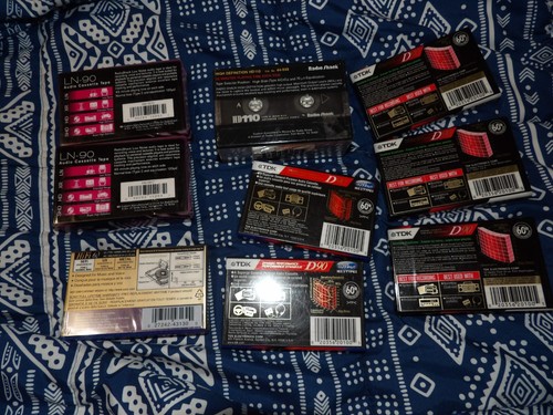 Lot Of 13 Blank Audio Cassette Tapes Unopened Various Brands - Picture 3 of 8