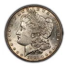 1891-S $1 Morgan Silver Dollar - Strong Full Luster -  BU Semi Key Date - B3787