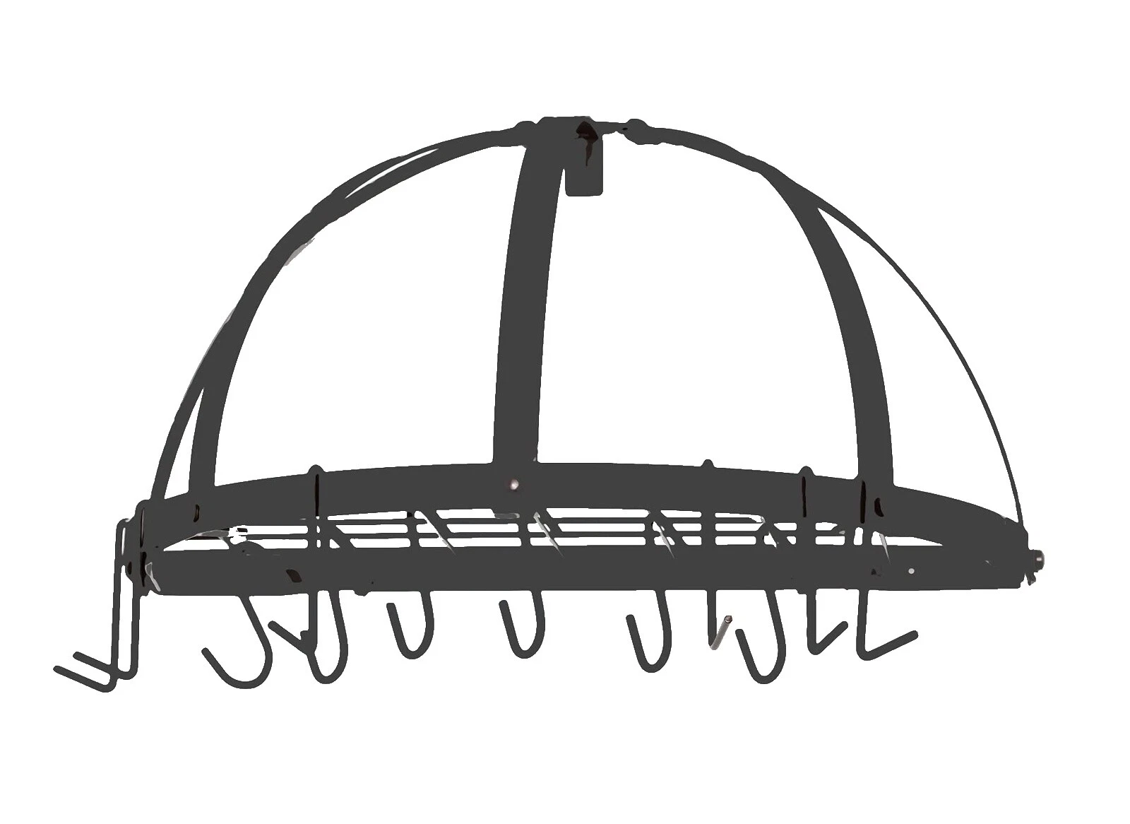 Estantes para olla de cocina Negro