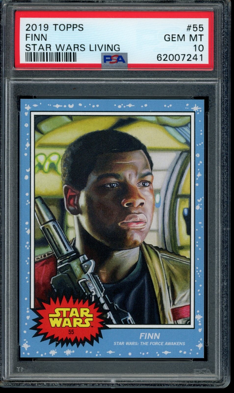 2019 Topps Star Wars Living Set #55 Finn PSA 10 Gem Mint SP Card