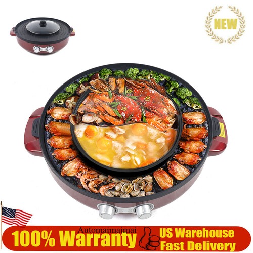 Elektrischer Hot Pot & Grill 2-in-1 - 2200W Gold