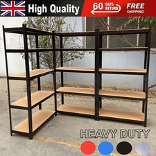 HEAVY DUTY BOLTLESS METAL SHELVING SHELVES STORAGE RACKING SHELF GARAGE WORKSHOP
